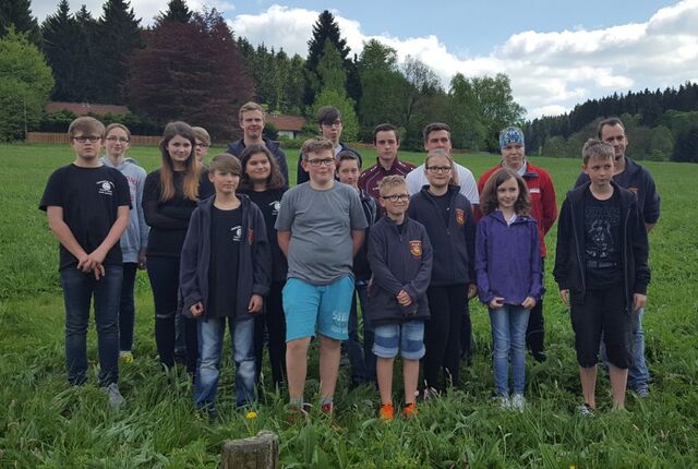 Gruppenbild nach dem Kreisverbandkönigs- und Pokalschießen